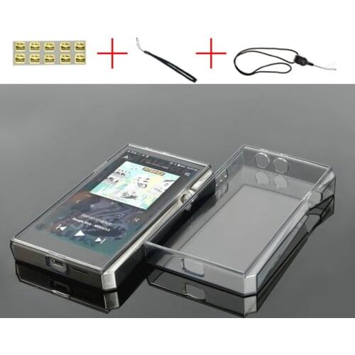Soft Cover Crystal TPU Clear Case for iriver Astell&Kern SP2000 With Front Screen Protector Tempered Glass