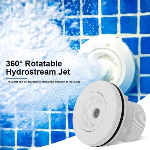 Swimming Pool Spa Eyeball Jet Massage Nozzle Replacement 360 Rotatable Opening Hydrostream Jet Swimming Pool SPA Accessories