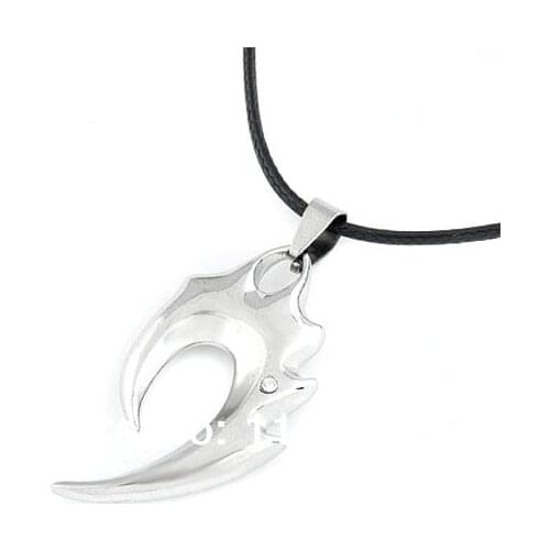 Couple style silver fish fire naruto necklace