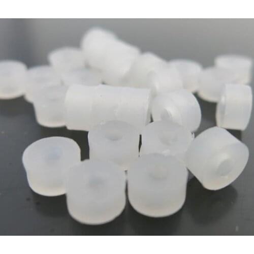 80pcs/lot White Plastic Shaft Sleeve Plastic Gasket Axle Soft Fixing Bushing DIY Toy Accessories