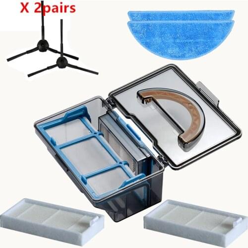 Dust box side Brush hepa Filter Mop cloth for ilife v5 v50 v55 x5 v5s V3 V3s pro v5pro ilife v5s pro robot vacuum cleaner Parts