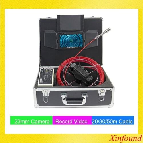 30m 7inch 23mm CCD700TVL long cable camera Pipe Sewer Inspection Video Camera Drain Pipe Sewer Inspection Camera System