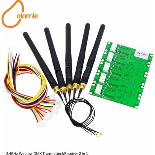 Factory Promotion! 5pcs/lot WIFI Transmitter&Receiver 2 in 1 PCB Module DMX512 Controller For DJ Disco Light