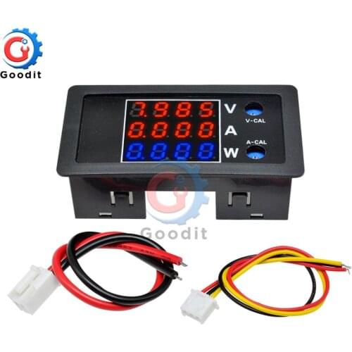 1000W 4 Digital High Precision Voltmeter Ammeter Wattmeter Tester Detector DC 100V 10A LCD Display Voltage Current Power Meter