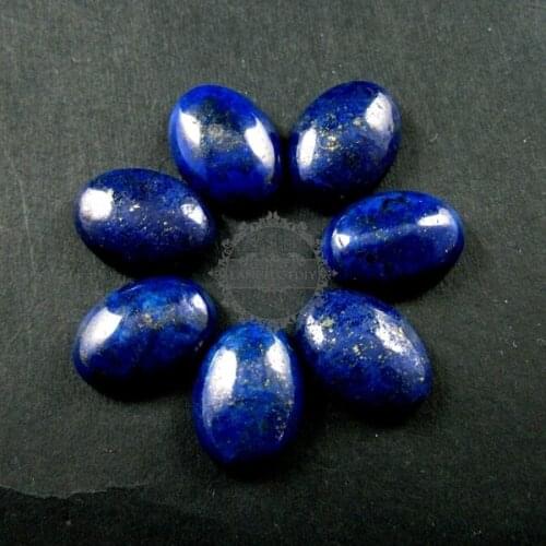 13x18mm oval dyed blue lapis lazuli cabochon DIY supplies for ring charm 4120060