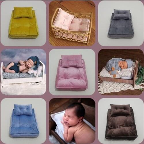2 Pcs/Set Newborn Photography Props Basket Filler Baby Posing Pillow Cushion Infants Photo Shooting Fotografi Accessories