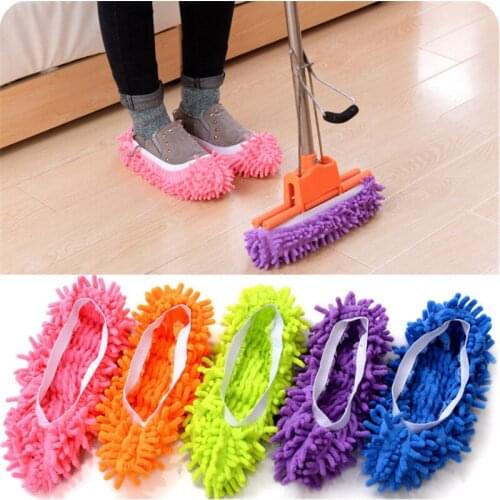 2pcs Lazy Shoes Cover Mop Floor Dust Cleaning Slipper Home Cloth Easy Cleaning Cover for Sweep Floor Window Cleaner