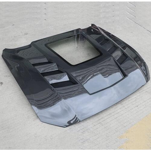 2021 Suitable For Ford 18-20 Modified Mustang Special Transparent Carbon Fiber Replacement Hood