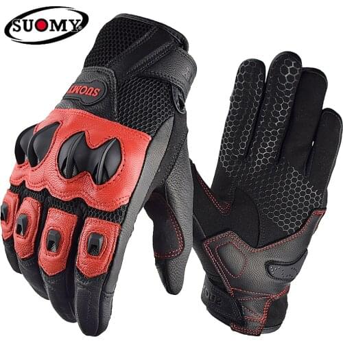 2021 SUOMY Summer Motorcycle Gloves 3D Mesh Breathable Outdoor Sports Gloves Cycling Guantes Moto ATV Men Rider Protector Gloves