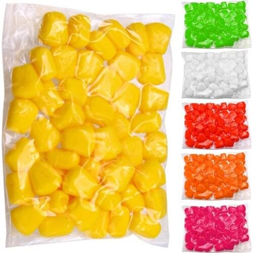 30Pcs/Pack Silicones Corn Smell Soft Bait Simulation Luminous Fishing Corn Soft Bait Artificial Rubber Baits Fishing Supplies