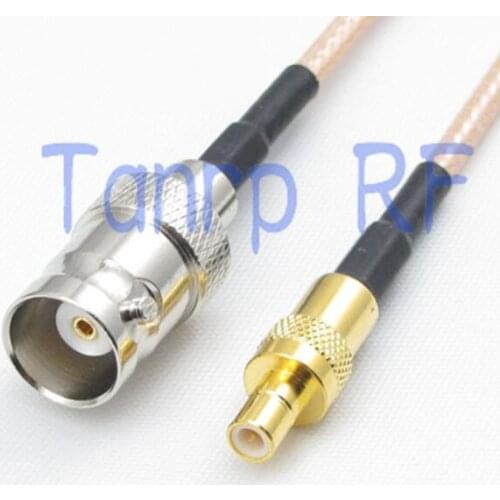 8in 8'' BNC female jack to SMB male plug RF adapter connector 20CM Pigtail coaxial jumper cable RG316 extension cord