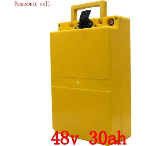 48V 30AH electric bicycle battery 48V 29ah Lithium ion battery pack 48V 1000W battery use panasonic cell with 54.6V 2A charger