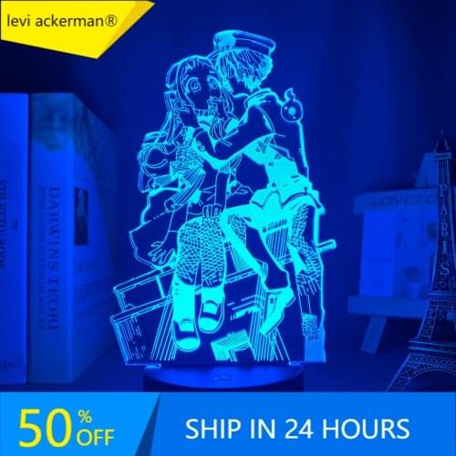 Acrylic 3d Lamp Anime Toilet Bound Hanako Kun Light for Bed Room Decor Colorful Nightlight Table Lamp Hanako Kun Gift