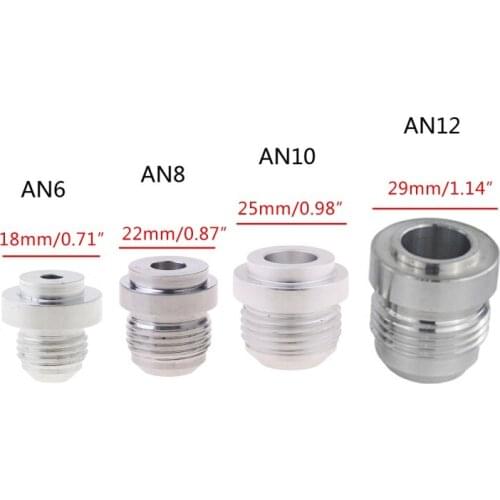AN6-AN12 Welding Solder Fitting Bung Hose Adapter Fuel Oil Tank Aluminum Screw Q9QD