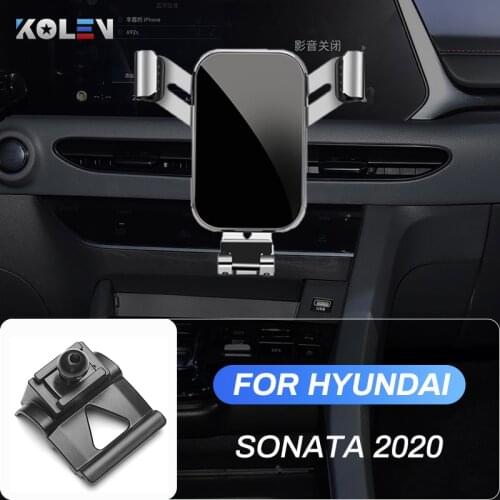 Car Mobile Phone Holder For Hyundai Sonata 2020 Auto GPS Gravity Stand Air Vent Outlet Special Navigation Bracket Accessories