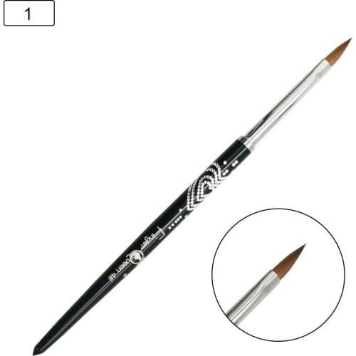 Nail Art 50% Kolinsky Sable Acrylic Brush Pen UV Gel Polish DIY Painting Drawing Carving Pen Manicure Tools Nail Art Tools