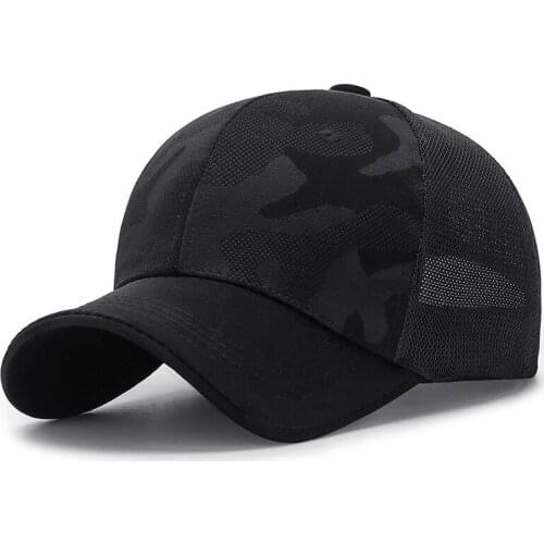 Camouflage Series Cap Breathable Mesh Baseball Cap Trucker Cap Quick Dry Running Hat Lightweight Cooling Water Sports Hat