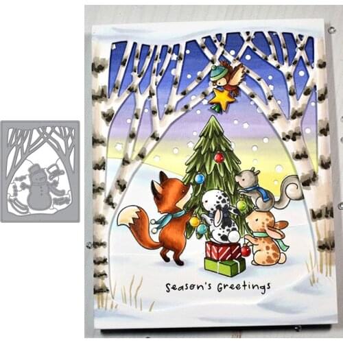 Tree Snowman Metal Cutting Dies for Scrapbooking and Card Making Paper Craft 2019 New die cuts
