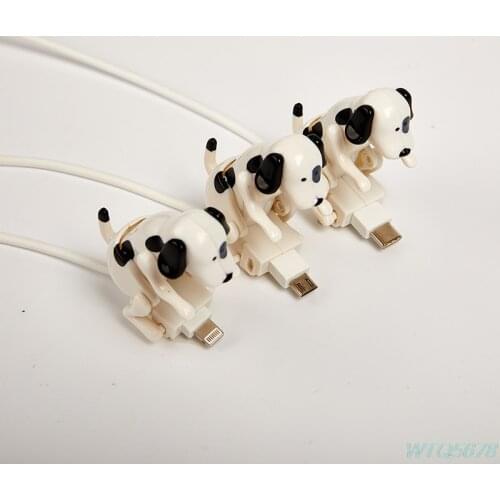Cute Humping Moving Spotty Dog Smartphone Cable Charger Data 1M Charging Line