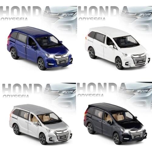 Simulation 1: 32 2019 Honda Odyssey SUV alloy model,diecasting sound and light pull back model,childrens toy gift,free shipping