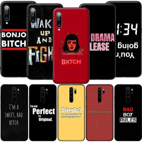 GX78 Graffiti Letter Quote Soft Silicone Case for Redmi Note 4X 5 5A Prime 6 6A 7 7A 8 8A 8T 9 9A 9C 9S Pro Lite