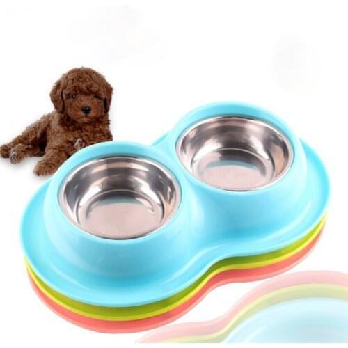 Non-Slip Double Cat Bowl Dog Bowl With Stand Pet Feeding Cat Water Bowl For Cats Food Pet Bowls For Dogs Feeder Product Supplies