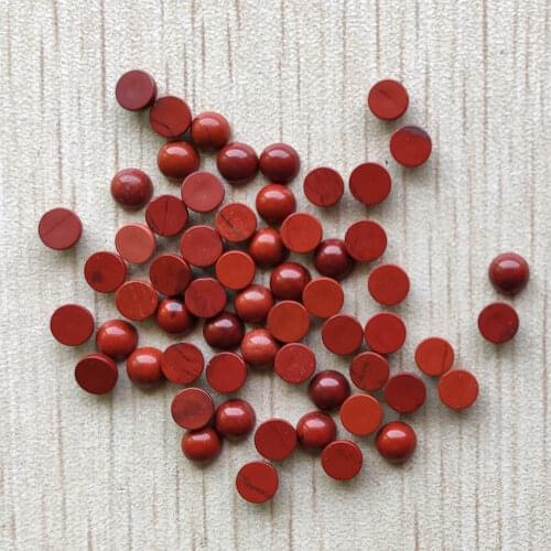 Wholesale 50pcs/lot 2019 fashion natural rainbow stone round cab cabochon beads 4mm for jewelry making free shipping