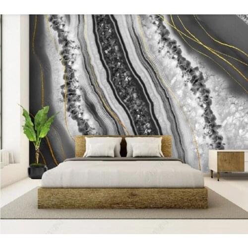Papel de parede light luxury abstract crystal marbled agate spar background wall 3d wallpaper,bedroom KTV bar mural wall decor