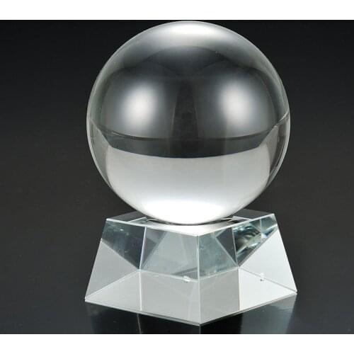 Clear Glass Crystal Ball Healing Sphere Photography Props K9 Crystal Lensball Decor Props Photo Gift For Outdoor Photography