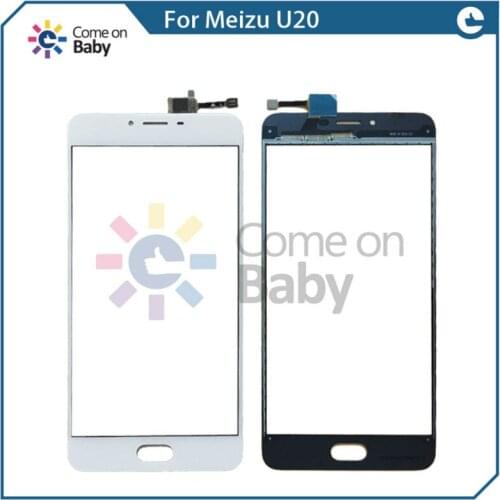 New arrival 5.5 Inch Touch Screen For Meizu U20 U 20 Touch Panel Digitizer Sensor Glass + Free tracking number, Black/White