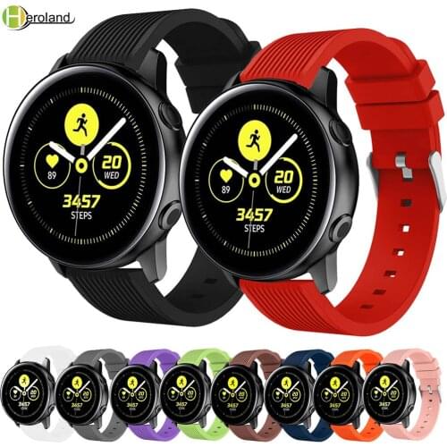 Silicone WatchBands for Samsung Galaxy Watch Active / Active2 40mm 44mm Band Galaxy 42mm Strap 20mm Smart Wristbands Watch strap