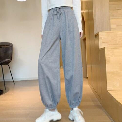 Loose Joggers Wide Leg Sweatpants Women Trousers Soft High Waist Pants Streetwear Korean Casual Yoga Pants Plus Size