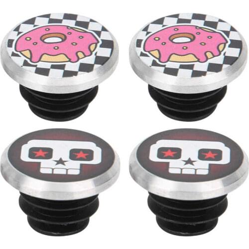 Mountain Bike Handlebar End Plugs Aluminum Alloy Bicycle Handlebars Grips Locking Bar End Cap Plug Bicycle Parts