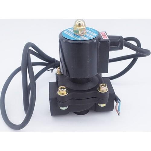 2 way 2w waterproof solenoid valve plastic 1/2 3/4 inch 220V AC Normally close 2W160-15 2W200-20 Engineering plastics valve