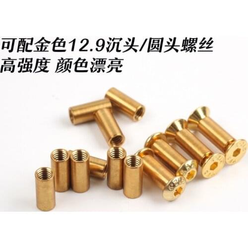 10pcs lot M4 Hex Socket Button/Flat Head Screws Tactics lock fastener Knife handle tools grade 12.9