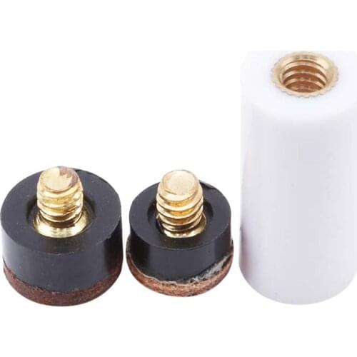 10 Pcs Packed Ferrules Hot Sale Screw-on Tip Quality Billiard Replacement Parts 10mm 12mm Billiards Accessories
