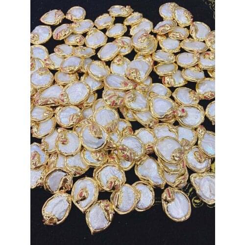 2020 New Jewelry Finding Beads Coral Pearl Beads Connector For Jewelry Making DIY Straight hole Oval Beads 10pcs