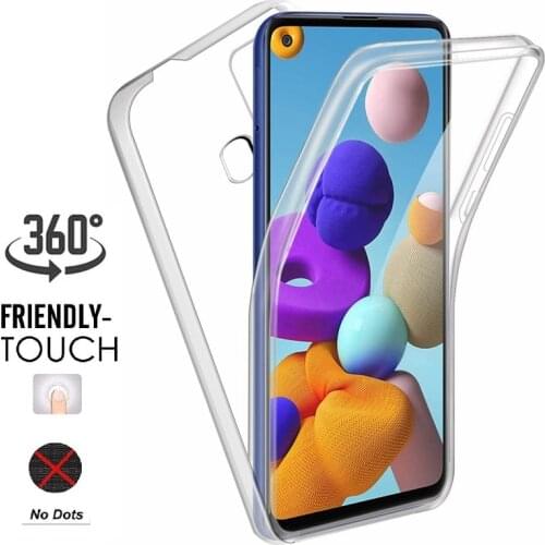 360 Full Cover Case for Samsung A21S A31 A50 A01 A51 A11 A30S A20S S20 Note 10 Plus S10 Lite A 51 31 01 50 30 11 Silicon