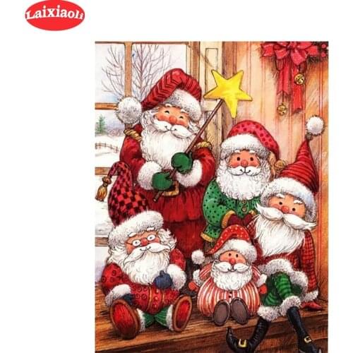 5D DIY Diamond Embroidery Cartoon santa gift Picture Of Rhinestone Diamond Painting Cross Stitch Mosaic New Arrival Wall Art