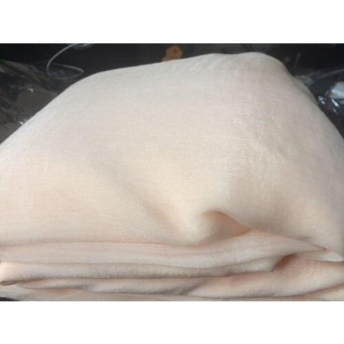 3 meter 150cm 59" width light champagne crinkle shot-silk chiffon crepe fabric dress skirts screen material MM200