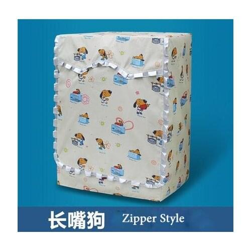 Lace Cartoon Dog Washing Machine Cover Printing Waterproof Dustproof Washing Machine Household Pulsator Washing Machine Case