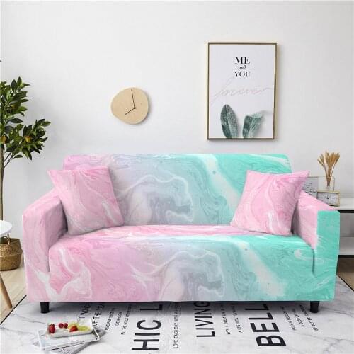 Sofa Cover Stretch Slipcovers Rainbow Marble Sectional Elastic Sofa Cover Couch Cover L Shape Armchair Cover For Living Room