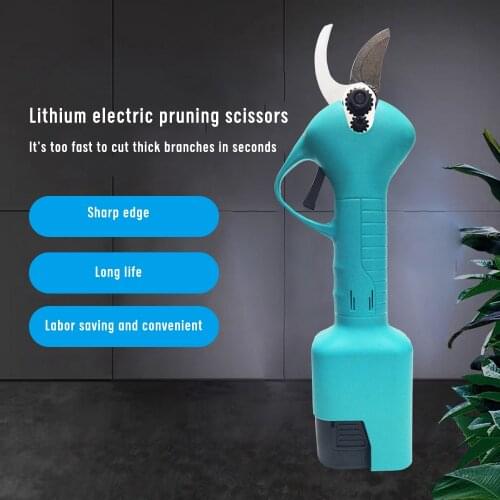 800W 16.8V Electric Pruning Scissors 0-25mm Pruning Shears Garden Pruner Secateur Branch Cutter Cutting Tools with 2pcs Battery