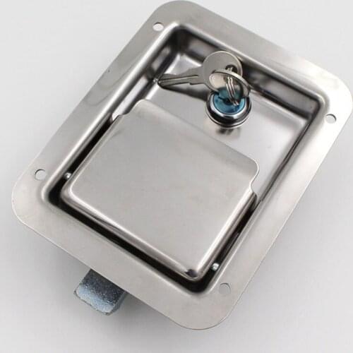 Free shipping stainless steel lock Door Hardware Electric equipment cabinet lock fire box truck tool case lock car pull