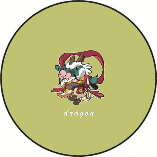 Round carpet Cartoon children 12 zodiac creative Printed carpets for Living room bedroom computer chair mat cloakroom Area Rugs