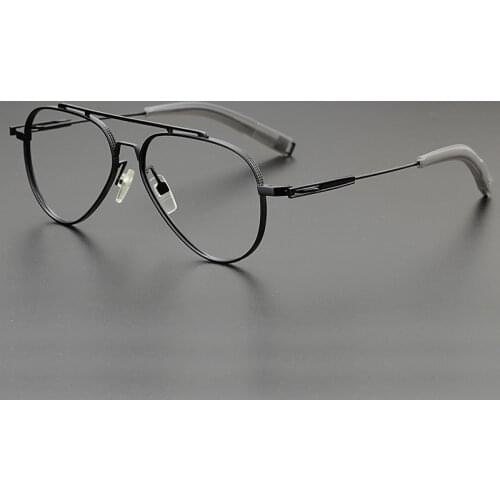 2021 titanium glasses frame men classic pilot fashion optical eyeglasses Myopia reading prescription women eyewear