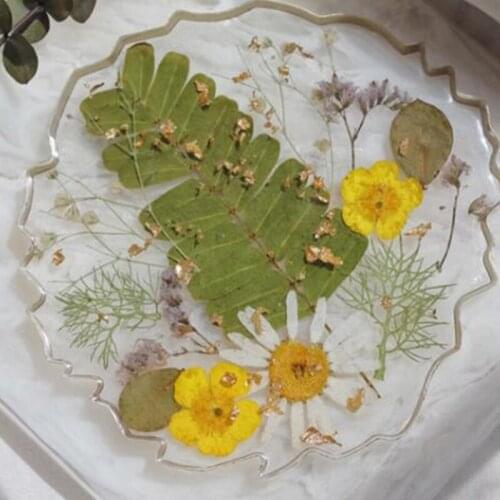 N7MF 4 Pcs DIY Agate Geometry Coaster Epoxy Resin Mold Cup Mat Mug Pad Silicone Mould