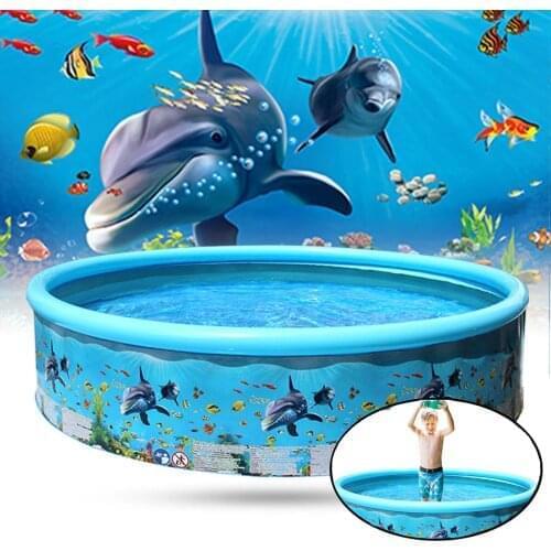 49inches Inflatable Swimming Pool Blow Up Pool for Family Kids Backyard Foldable Pool for Country House basen ogrodowy