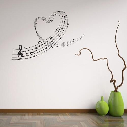 Creative Practical Musical Notes Wall Stickers Home Decor Living Room Music Notes Wall Sticker Musical Art Sticker 83cm * 56cm