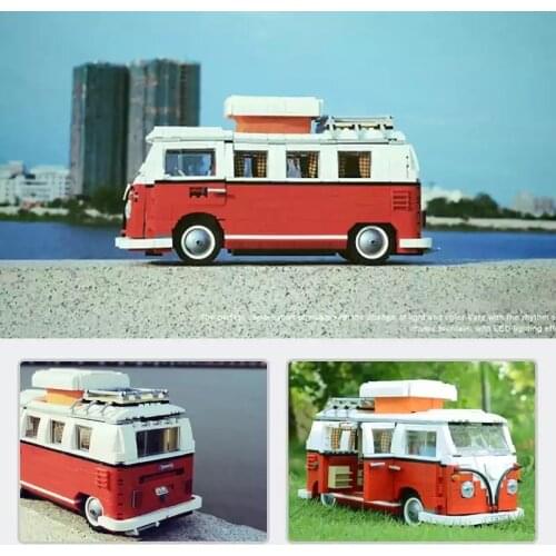 New Blocks 21001 Camper Van Compatible Creator 10220 Building Blocks Bricks Educational Toys Birthday Gifts